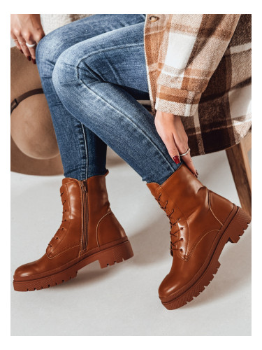 Дамски работни панталони STYLOBOSS, цвят камила