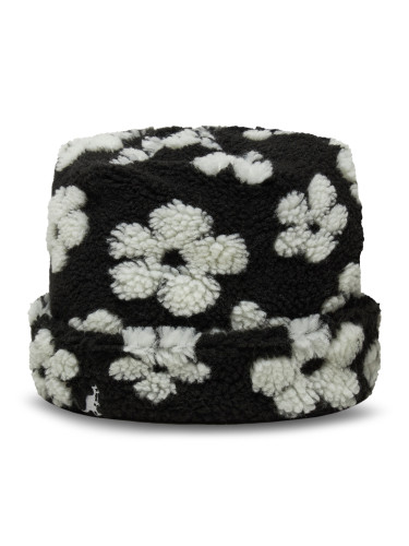 Шапка Kangol Floral Fleece Beanie K5421 Черен