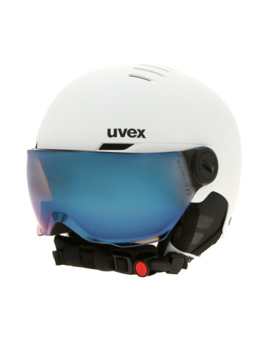 Скиорска каска Uvex Rocket Jr. Visor 56/6/263/10/03 Бял