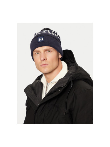 Шапка Under Armour M Halftime Pom Beanie 1386634-410 Тъмносин