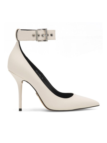 Обувки на ток Nine West SJ1487-2 Бял