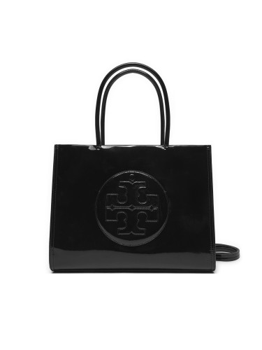 Дамска чанта Tory Burch Ella Bio Patent Small Tote 161876 Черен