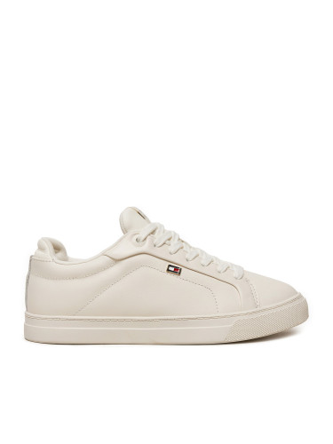 Сникърси Tommy Hilfiger Icon Court Sneaker Flag FW0FW08327 Екрю