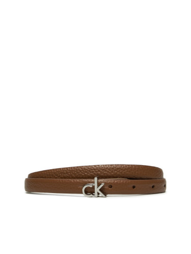 Дамски колан Calvin Klein Ck Thin Belt 1.5cm Pebble K60K612858 Кафяв