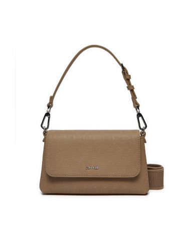 Дамска чанта Calvin Klein Ck Must Dbl Strap Mini Bag_Mono K60K613088 Бежов