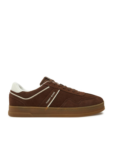 Сникърси Tommy Jeans The Greenwich Suede EM0EM01516 Кафяв