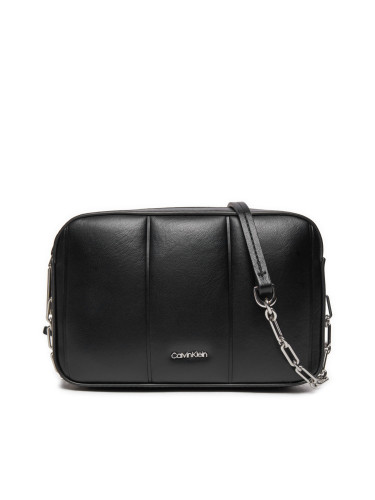 Дамска чанта Calvin Klein Line Quilt Camera Bag K60K613076 Черен