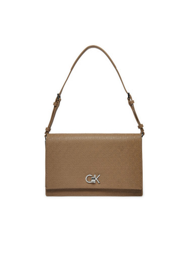 Дамска чанта Calvin Klein Ck Elongated Shoulder Bag_Mono K60K613139 Бежов