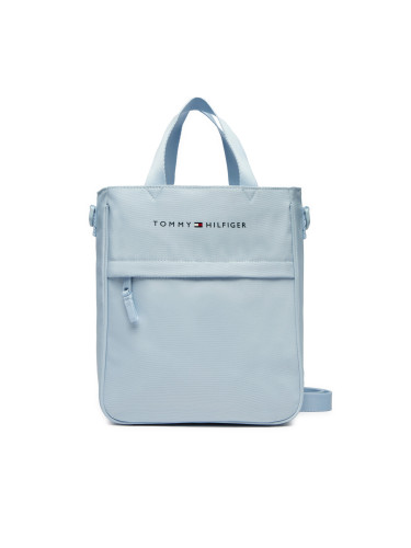 Дамска чанта Tommy Hilfiger Th Essential Shoulder Bag AU0AU01950 Светлосиньо