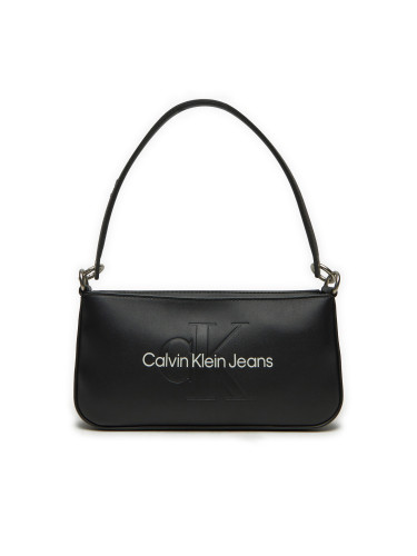 Дамска чанта Calvin Klein Jeans Sculpted Shoulder Pouch25 Mono K60K610679 Черен