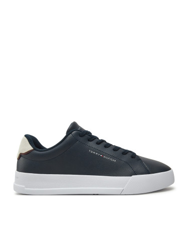 Сникърси Tommy Hilfiger Th Court Lth Detail Ess FM0FM05367 Тъмносин