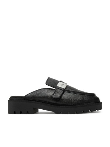 Чехли Calvin Klein Jeans Flatform Slipon Mg Lth YW0YW01655 Черен