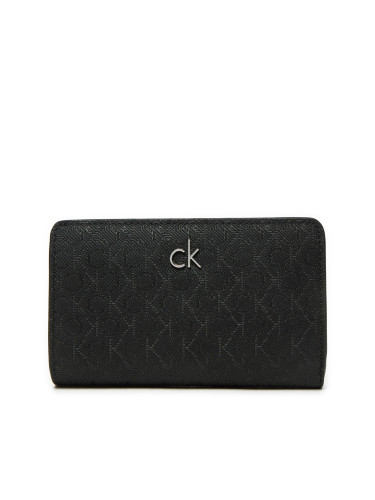 Малък дамски портфейл Calvin Klein Ck Daily Medium Bifold_Mono K60K612824 Черен