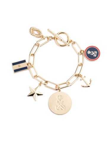 Гривна LAUREN RALPH LAUREN Br 7.25In Nautical Charm Flex 14B00464 Златист