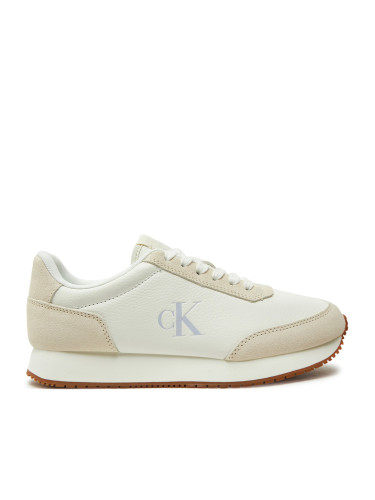 Сникърси Calvin Klein Jeans Runner Laceup Low Mix Mg YW0YW01798 Бял