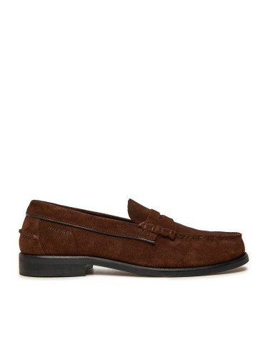 Лоуфъри Tommy Hilfiger Classic Hilfiger Suede Loafer FM0FM05363 Кафяв