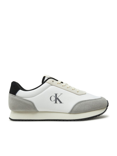 Сникърси Calvin Klein Jeans Retro Runner Iconic Snk YM0YM01119 Бял