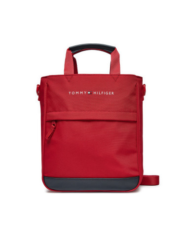 Дамска чанта Tommy Hilfiger Th Essential Shoulder Bag AU0AU01950 Червен