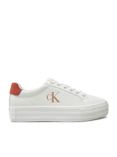 Сникърси Calvin Klein Jeans Bold Vulc Flatf Low Lth Ml YW0YW01669 Бял