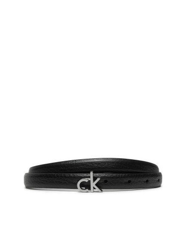 Дамски колан Calvin Klein Ck Thin Belt 1.5cm Pebble K60K612858 Черен