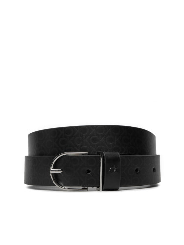 Дамски колан Calvin Klein Ck Metal Loop Rnd Bckle 3.0_Mono K60K612860 Черен