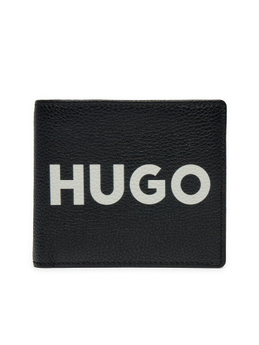 Голям мъжки портфейл HUGO Malick 50536039 Черен