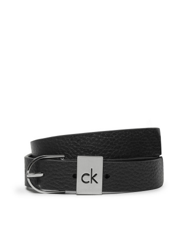 Дамски колан Calvin Klein Ck Loop Thin Round Buckle 2.5 K60K612856 Черен