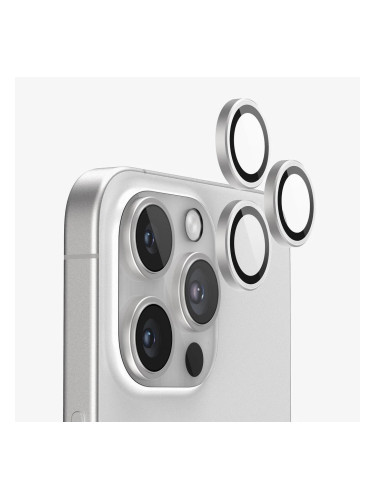 Протектор задна камера метални рингове MBX за iPhone 16 Pro, 16 Pro Max, Сребрист