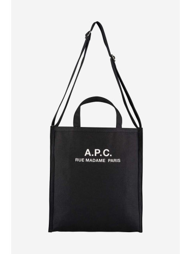 Чанта A.P.C. A.P.C. Cabas Recuperation CODBM-H61318 BLACK в черно