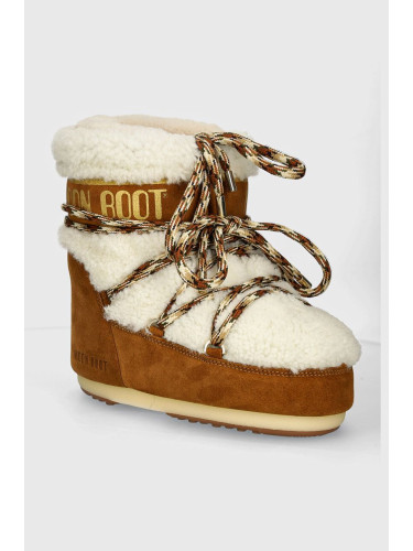 Велурени апрески Moon Boot MB ICON LOW SHEARLING в кафяво 80D1409580 MA03