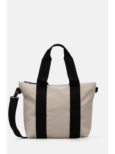 Чанта Rains Tote Bag Micro W3 в бежово 14180-26