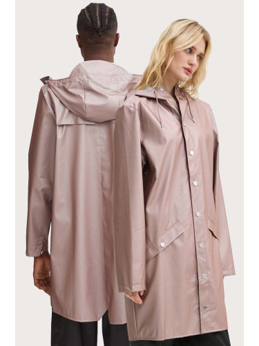 Непромокаемо яке Rains Long Jacket W3 в лилаво преходен модел 12020-37