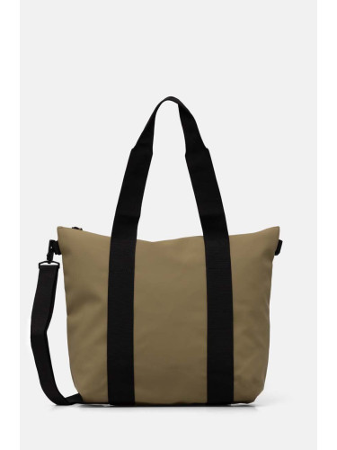 Чанта Rains Tote Bag Mini W3 в зелено 14160-44