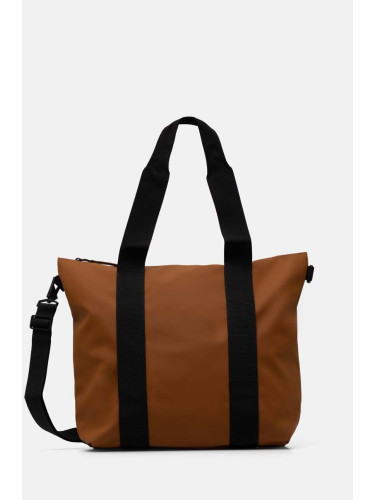 Чанта Rains Tote Bag Mini W3 в кафяво 14160-63