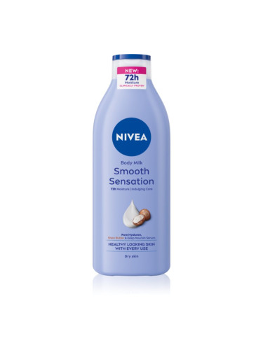 NIVEA Smooth Sensation хидратиращо мляко за тяло за суха кожа 400 мл.