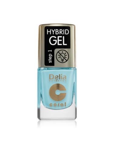 Delia Cosmetics Coral Nail Enamel Hybrid Gel гел лак за нокти цвят 140 11 мл.