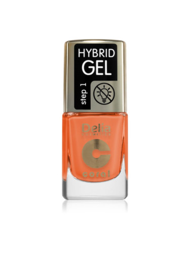 Delia Cosmetics Coral Nail Enamel Hybrid Gel гел лак за нокти цвят 143 11 мл.