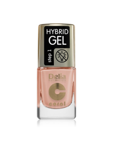 Delia Cosmetics Coral Nail Enamel Hybrid Gel гел лак за нокти цвят 136 11 мл.