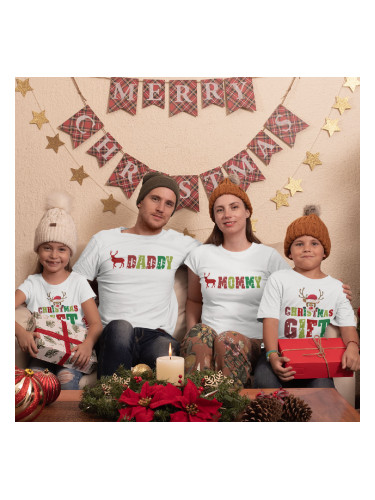 Комплект тениски - Mommy, Daddy and Christmas gift 2