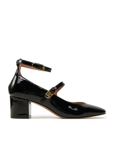 Tommy Hilfiger Обувки на ток Pump Double Strap Patent Leather FW0FW08566 Черен