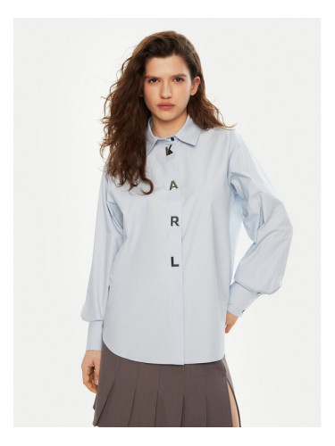 KARL LAGERFELD Риза A1W11026 Син Regular Fit