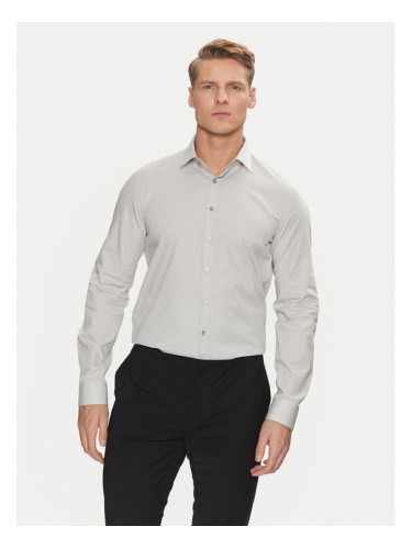 Calvin Klein Риза Poplin Stretch Slim Shirt K10K108229 Бял Slim Fit