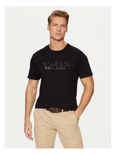 Guess Тишърт M5RI50 K9RM1 Черен Regular Fit