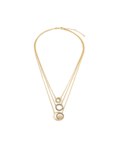 Tory Burch Колие Miller Pave Layered 163733 Златист