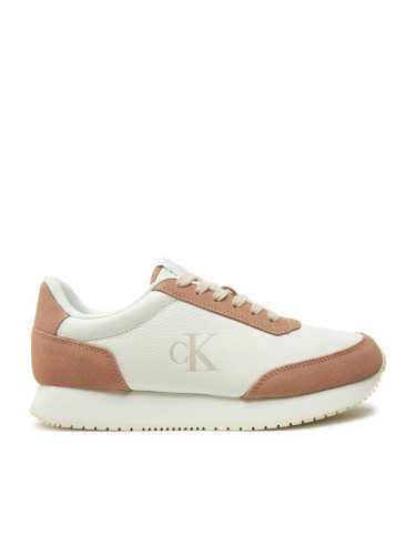 Calvin Klein Jeans Сникърси Runner Laceup Low Mix Mg YW0YW01798 Бял