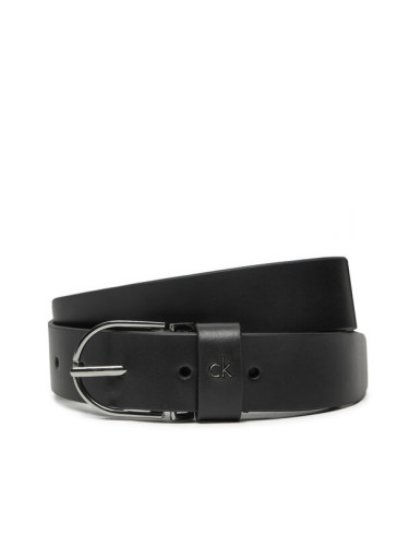 Calvin Klein Дамски колан Ck Metal Loop Rnd Buckle 3.0 K60K612861 Черен