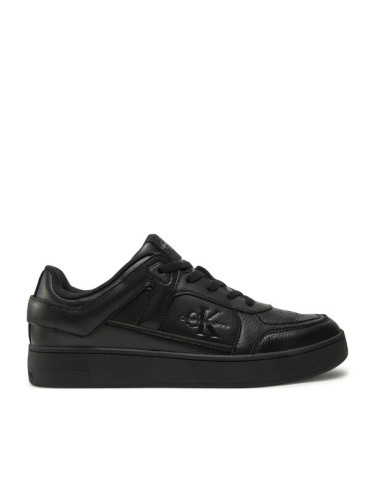 Calvin Klein Jeans Сникърси Basket Cup Low Laceup Tumbled YM0YM01150 Черен