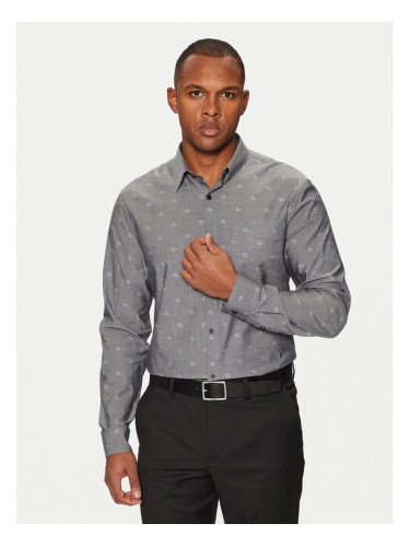 Guess Риза M5RH05 WFXX1 Сив Regular Fit