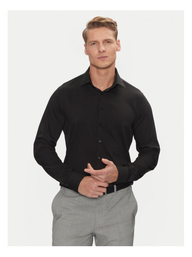 Calvin Klein Риза Performance Solid Slim Shirt K10K114324 Черен Regular Fit