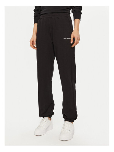 KARL LAGERFELD Долнище анцуг A1W10130 Черен Relaxed Fit